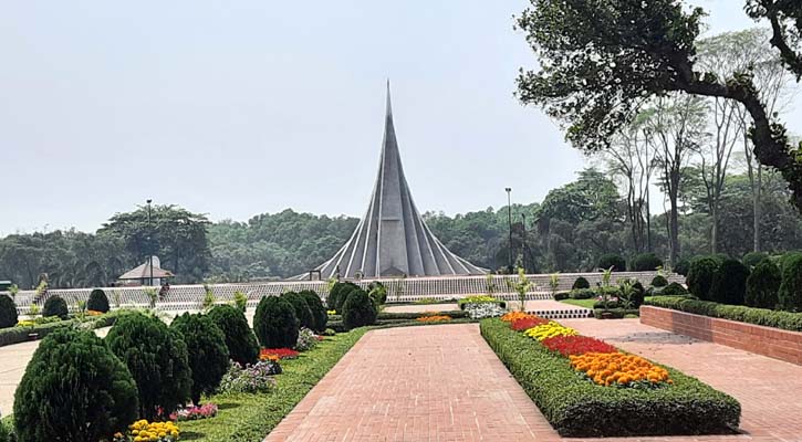 বীর সন্তানদের শ্রদ্ধা জানাতে প্রস্তুত জাতীয় স্মৃতিসৌধ