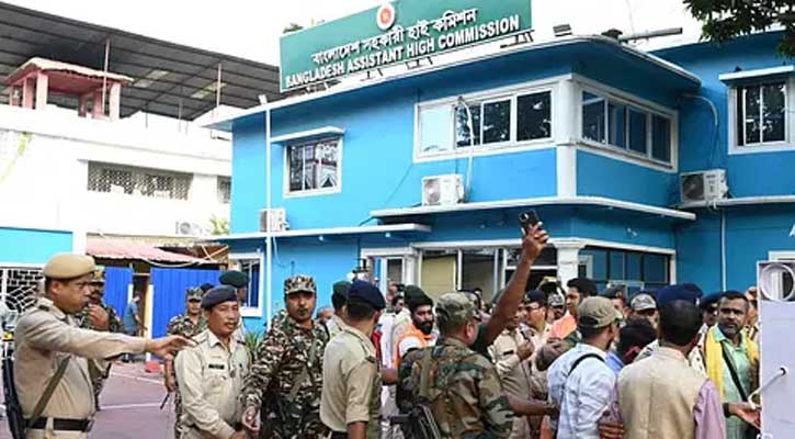 আগরতলায় বাংলাদেশ হাইকমিশনে হামলায় ৩ পুলিশ বরখাস্ত, আটক ৭