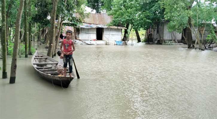 বরিশালে ১০ নদীর পানি বিপৎসীমার ওপরে