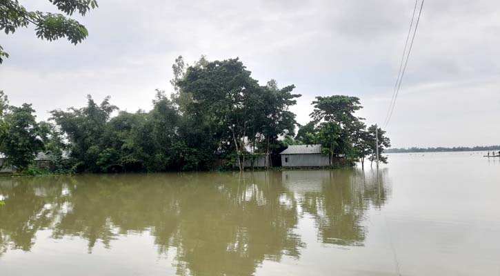 কুড়িগ্রামে বাড়ছে নদ-নদীর পানি