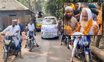 এক মসজিদে ৩৬ বছর, রাজকীয় সংবর্ধনায় মুয়াজ্জিনের বিদায়