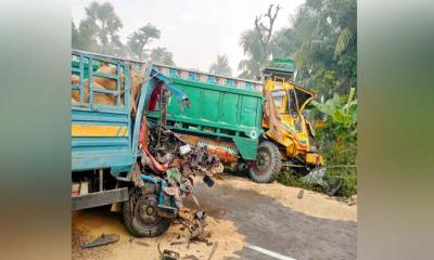 দুই ট্রাকের সংঘর্ষে চালক নিহত