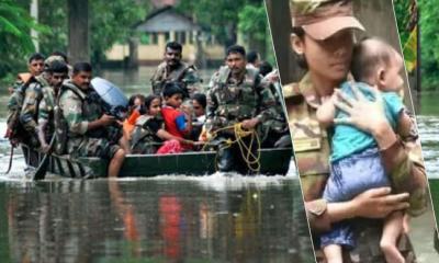 বন্যার্তদের উদ্ধারে ৬ জেলায় সেনা মোতায়েন