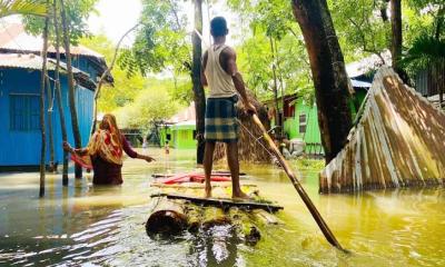 লক্ষ্মীপুরে বন্যা পরিস্থিতির অবনতি, প্লাবিত হচ্ছে নতুন এলাকা