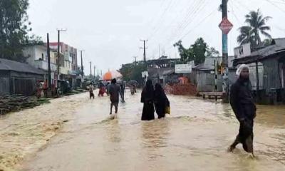 তিন উপজেলার শতাধিক গ্রাম প্লাবিত, ৩ জনের মৃত্যু