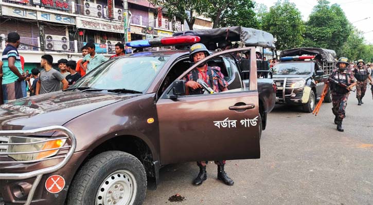 আইনশৃঙ্খলা পরিস্থিতি নিয়ন্ত্রণে বিজিবি মোতায়েন