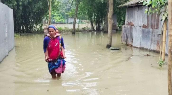 তিস্তার পানি বিপৎসীমার ওপরে, নিম্নাঞ্চল প্লাবিত