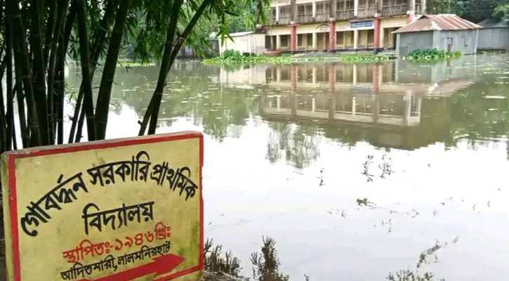 তিস্তা-ধরলার পানি বিপৎসীমার উপরে, দুশ্চিন্তায় চাষিরা