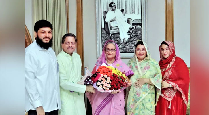 প্রধানমন্ত্রীর সঙ্গে আবুল খায়ের আব্দুল্লাহর সৌজন্য সাক্ষাৎ