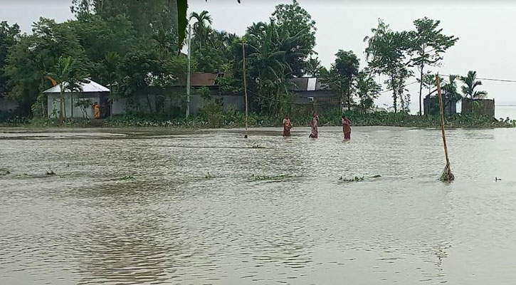 তিস্তার পানি আজও বিপৎসীমার ওপরে, নিম্নাঞ্চল প্লাবিত