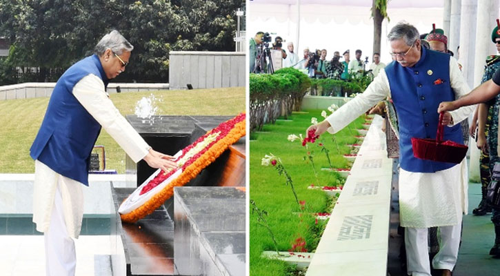 বনানী কবরস্থান ও শিখা অনির্বাণে রাষ্ট্রপতির শ্রদ্ধা