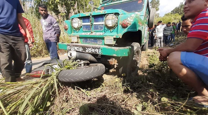 সাজেকে চাঁদের গাড়ি-মোটরসাইকেল সংঘর্ষে পর্যটকের মৃত্যু