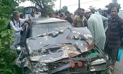 ট্রাক-প্রাইভেটকারের সংঘর্ষে নিহত ১