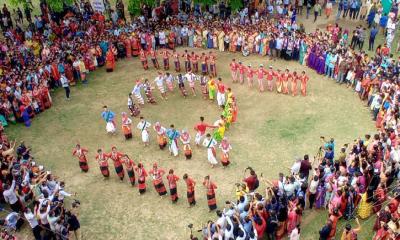 পাহাড়ে বিজু উৎসব শুরু