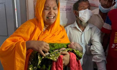 সিজারের পর নবজাতকের মৃত্যুর অভিযোগ